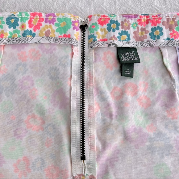 WILD FABLE NEON FLORAL SKIRT - Picture 11 of 14